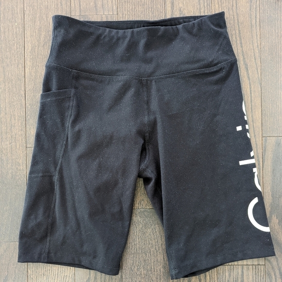 Black Calvin Klein Biker Shorts - Picture 2 of 6